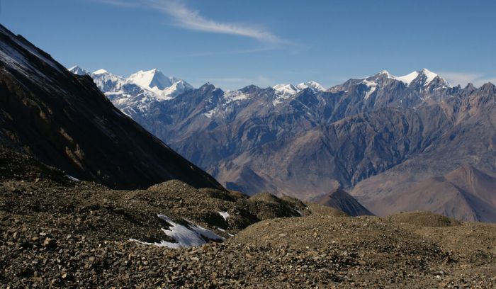 View from Throng la pass( 5416m)
